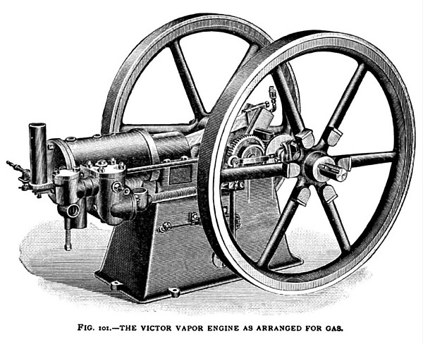 The Victor Vapor Engine as Arranged for Gas